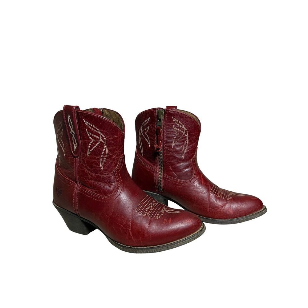 Ariat Red Ankle Boots